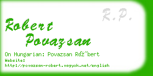 robert povazsan business card